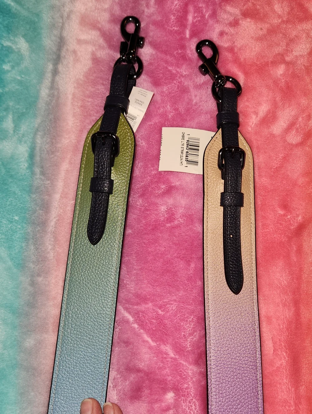 Coach Ombre Rainbow Purse, Strap, Feather, Wristlet, And Coin Case Set